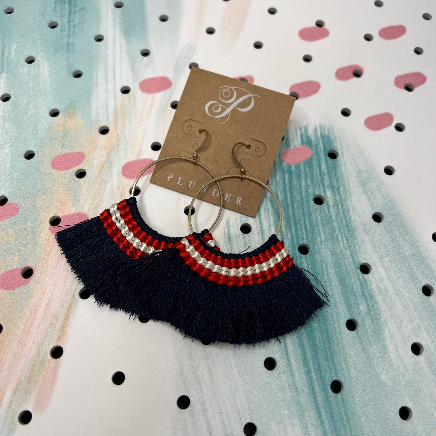 Patriotic Fringe Earrings