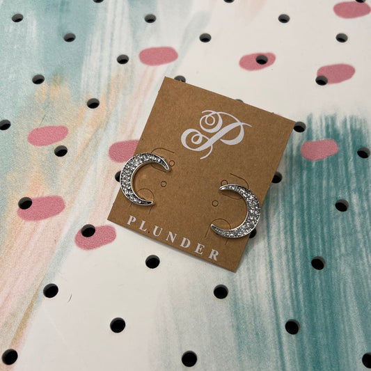 Silver Moon Earrings