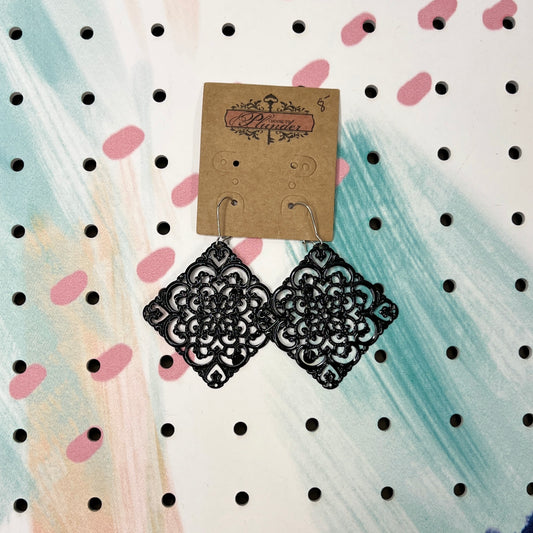 Black Diamond Earrings