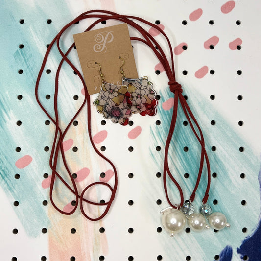 Currant Necklace and Earrings Set
