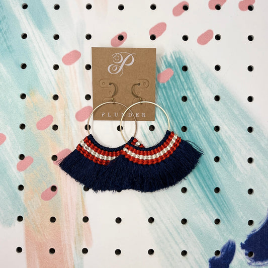 Patriotic Fringe Earrings